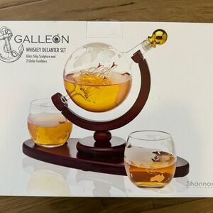 Godinger Galleon Whiskey Decanter Set